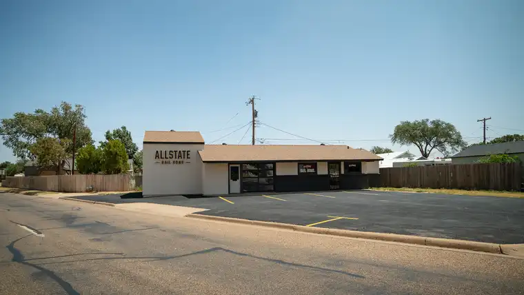 Allstate Bail Bond office exterior on Canyon Drive, Amarillo, Texas